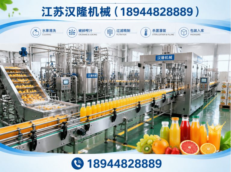 江苏果汁生产线展示图